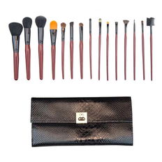 Morphe 15 Piece Pro Brush Set with Faux Snakeskin Case