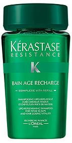 Kerastase Resistance Bain Age Recharge Shampoo - for tight scalp and hair losing vitality