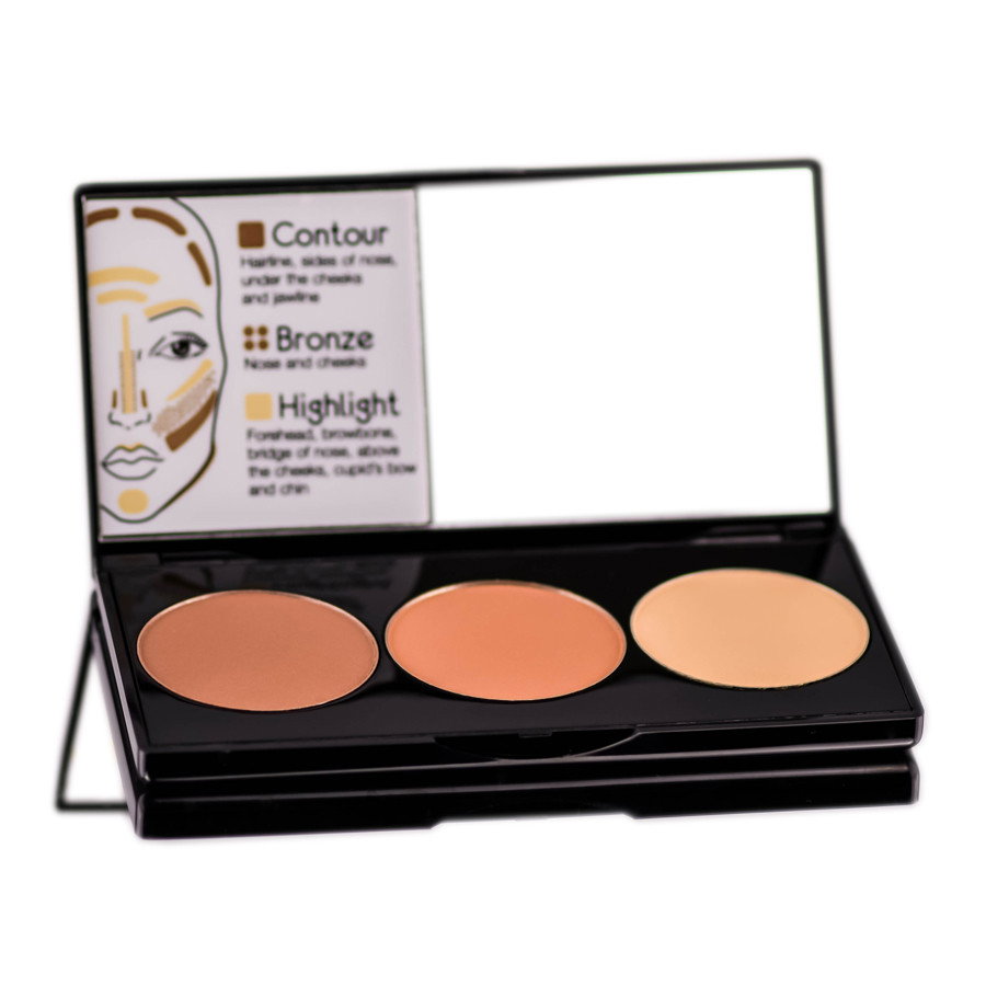 Motives 3-In-1 Contour & Bronze And Highlight Kit-image1