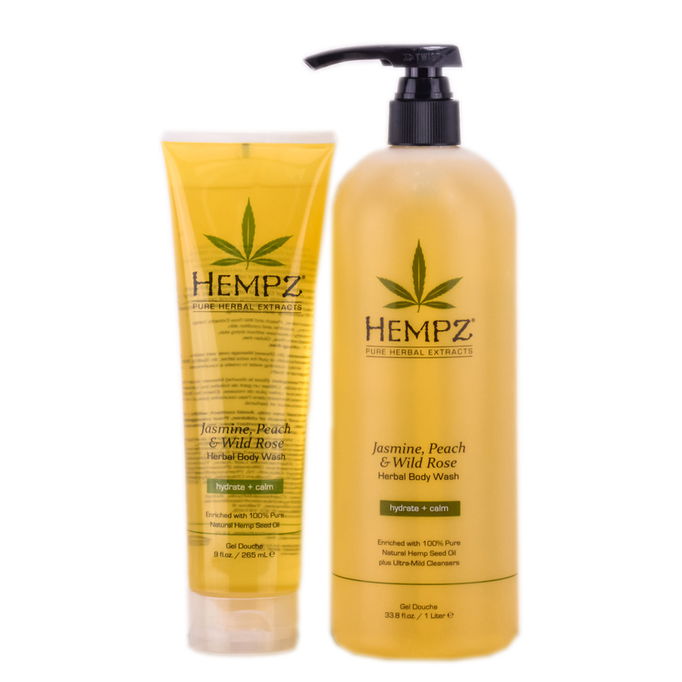 Hempz Herbal Body Wash - Jasmine, Peach, and Wild Rose