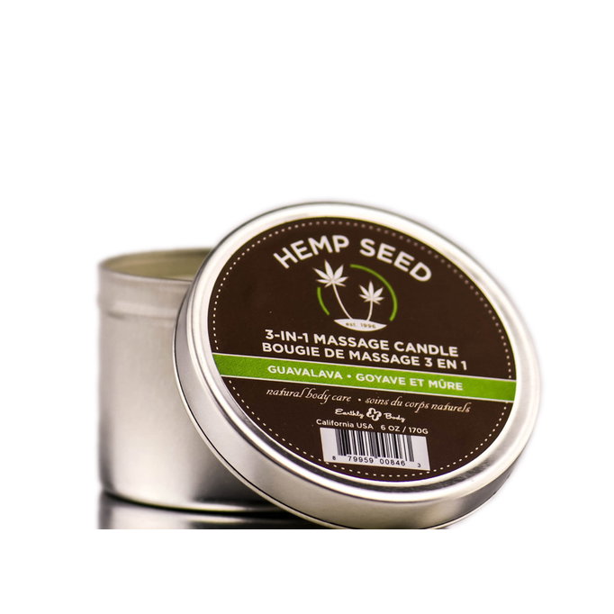 Earthly Body Hemp Seed Candle - Guavalava-image1 Earthly Body Hemp Seed Candle - Guavalava-image1