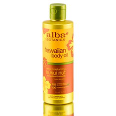 Alba Botanica Hawaiian Body Oil Deep Moisturizing Kukui Nut