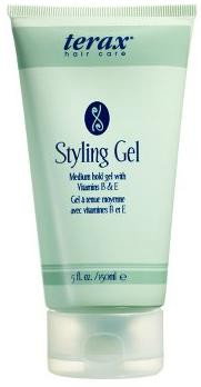 Terax Hair Care Styling Gel - medium hold gel with vitamins B & E-image1