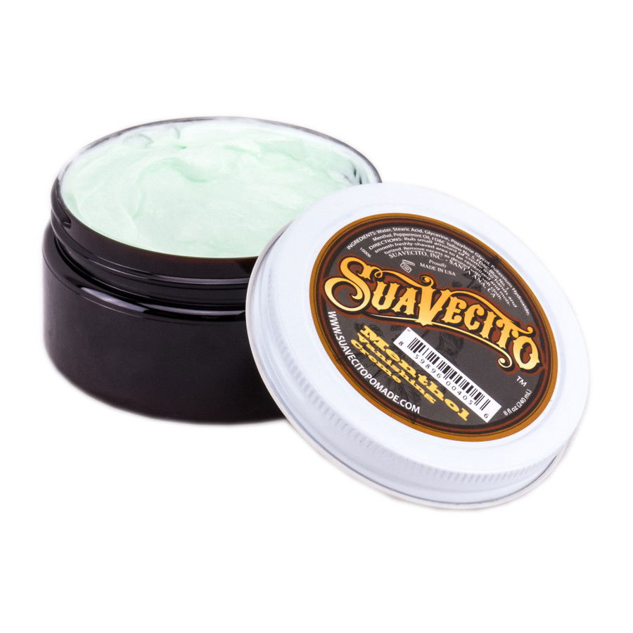 Size : 8 oz, Suavecito Pomade Menthol Vanishing Creme | SleekShop
