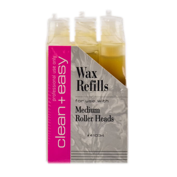 Clean+Easy Wax Refills Medium Roller Heads