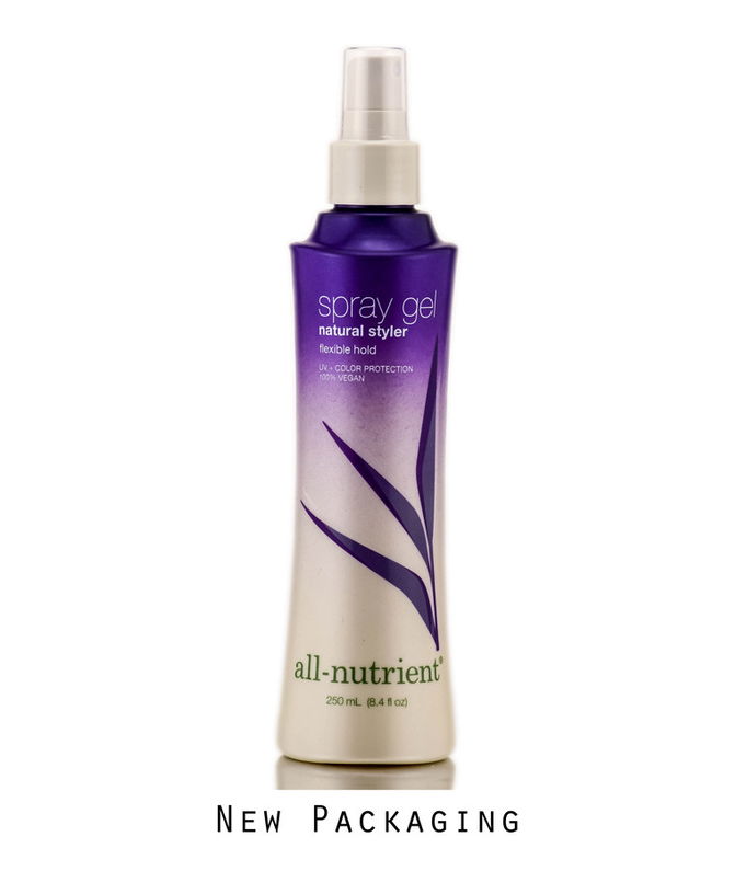 All - Nutrient Spray Gel, Natural Styler, Flexible Hold Hair Spray, 100% Vegan