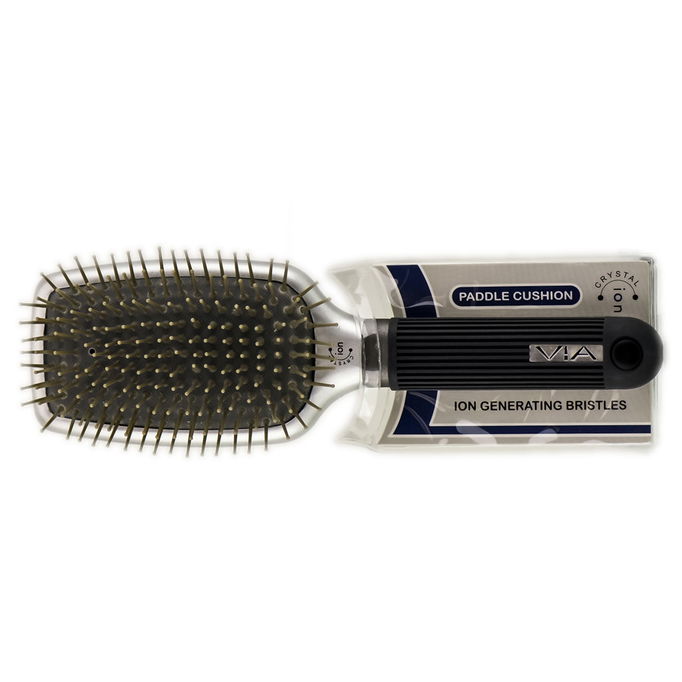 Via Crystal Ion Paddle Cushion Brush
