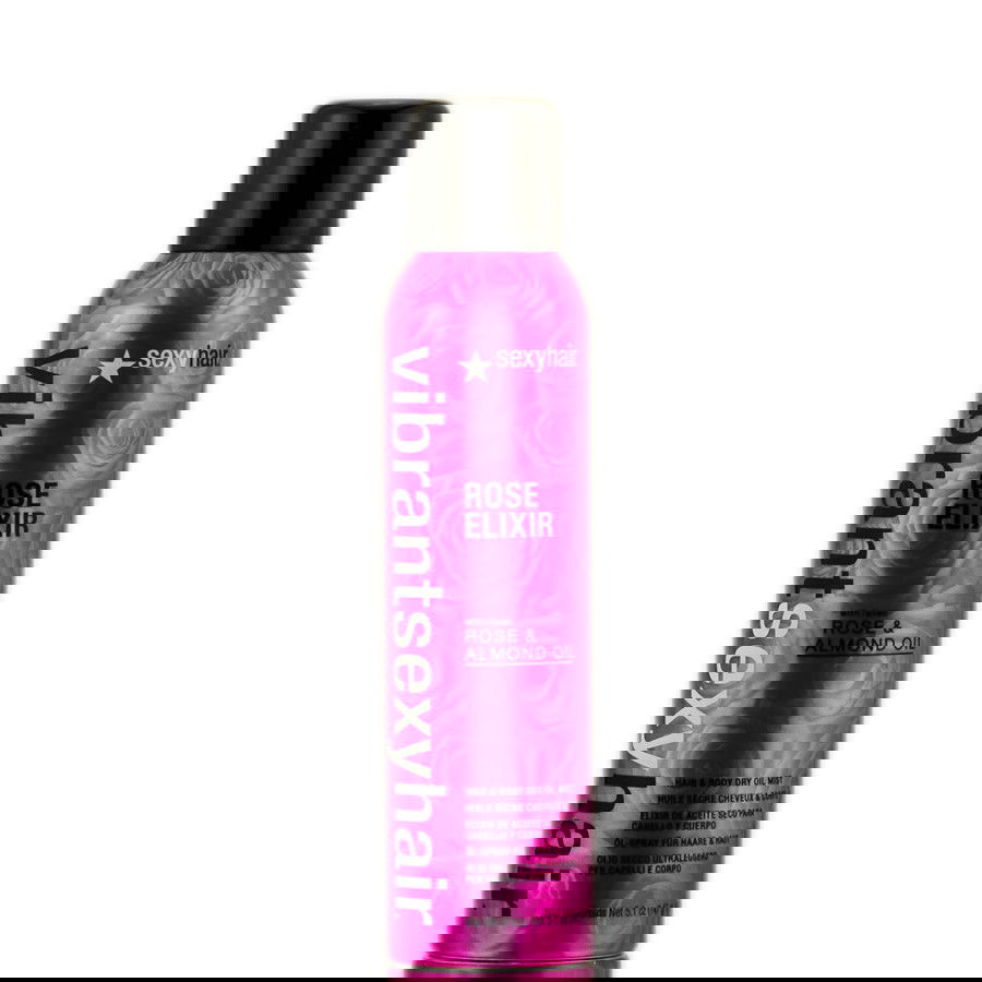 5.1 oz, Sexy Hair Vibrant Rose & Almond Oil Rose Elixir Hair