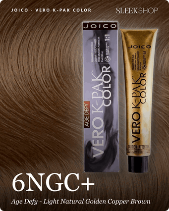 ペコ 6NGC+ Age Defy - Light Natural Golden Copper Brown, Joico Vero K