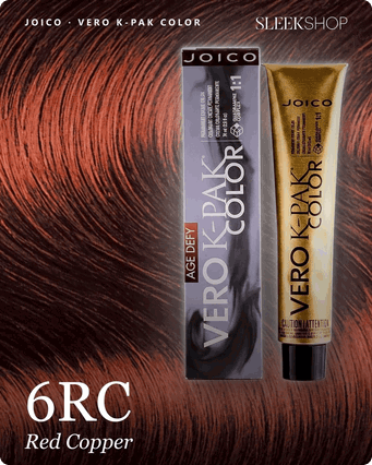 6RC - Red Copper, Joico Vero K-Pak Permanent Cream Hair Color