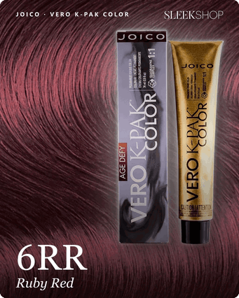 6RR - Ruby Red, Joico Vero K-Pak Permanent Cream Hair Color