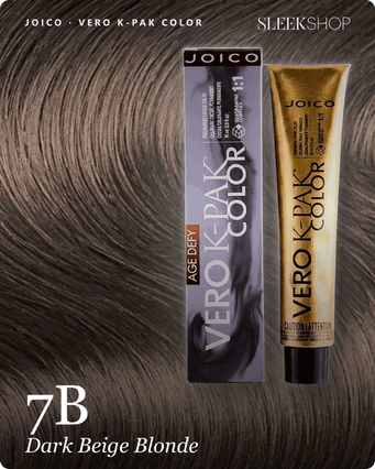 7B - Dark Beige Blonde, Joico Vero K-Pak Permanent Cream Hair