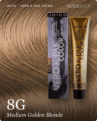 8G - Medium Golden Blonde, Joico Vero K-Pak Permanent Cream Hair