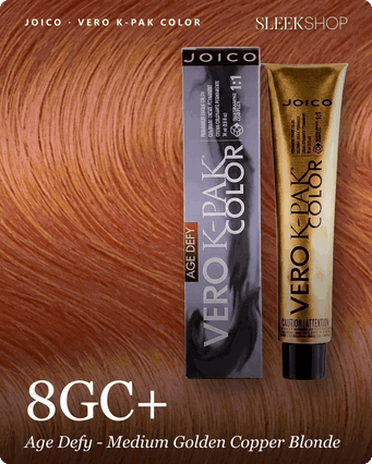 8GC+ Age Defy - Medium Golden Copper Blonde, Joico Vero K-Pak