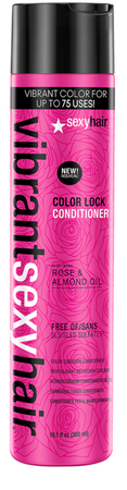 Sexy Hair Vibrant Rose & Almond Oil Sulfate - Free Color Lock Conditioner