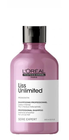L'Oreal Serie Expert - Liss Unlimited ProKeratin Shampoo, Intensive Smoother for Unruly Hair-image1