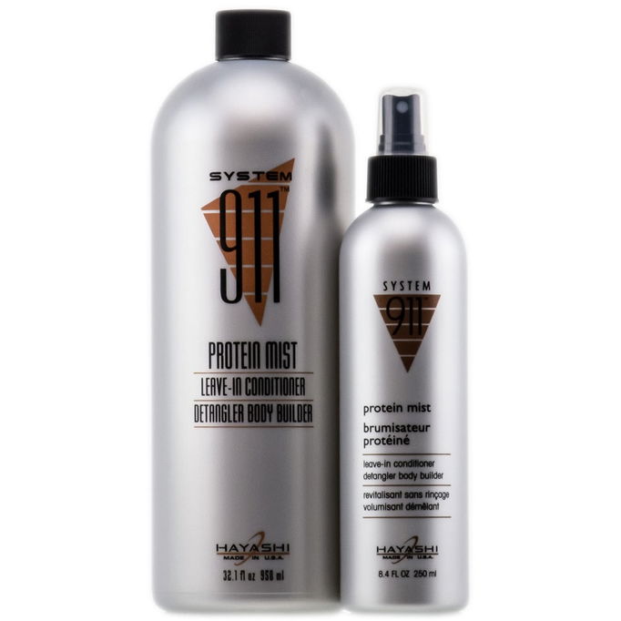 Hayashi System 911 Protein Mist Leave-In Conditioner - Detangler Body Builder