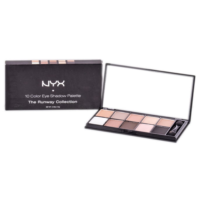 NYX 10 Color Eye Shadow Palette The Runway Collection