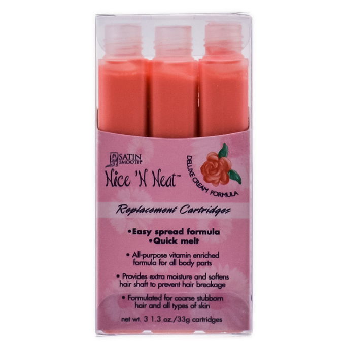 Satin Smooth Nice N Neat Deluxe Cream Formula Replacement Cartridges