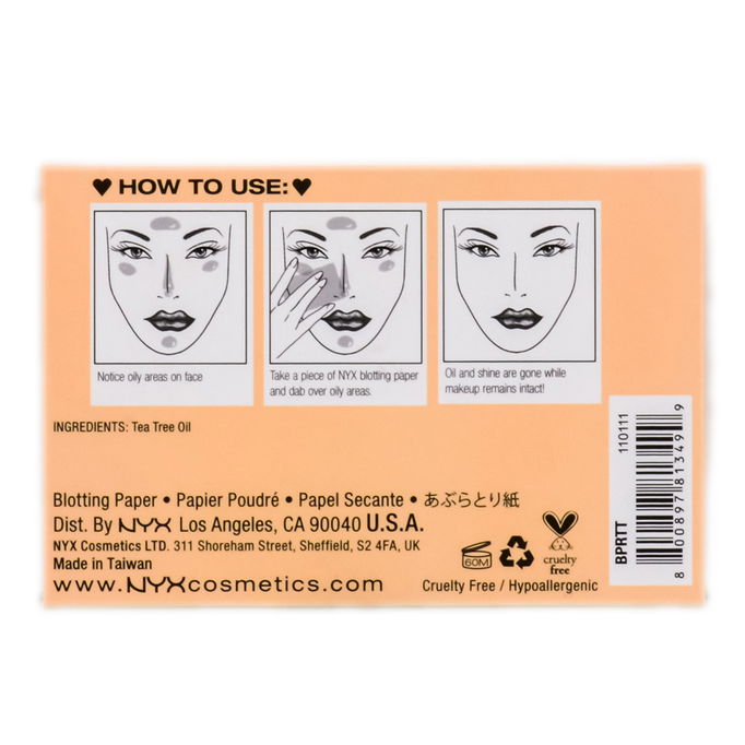 NYX Tea Tree Blotting Paper