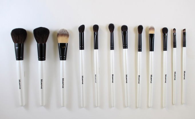 Morphe 12 Piece Black and White Travel Set
