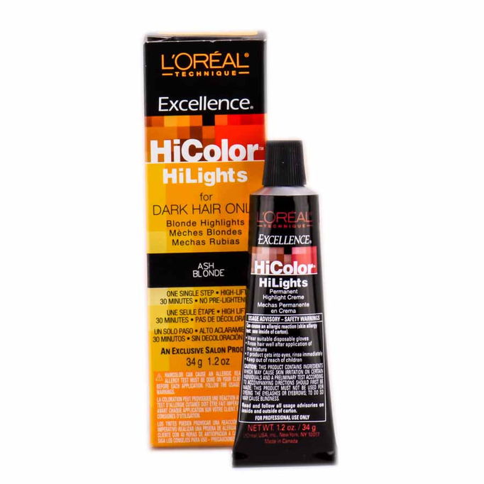 L'Oreal Technique Excellence HiColor Hilights - For Dark Hair Only Blonde Highlights L'Oreal Technique Excellence HiColor Hilights - For Dark Hair Only Blonde Highlights