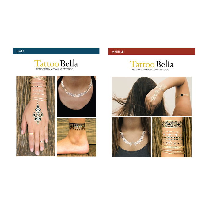 Tattoo Bella Temporary Metallic Tattoos