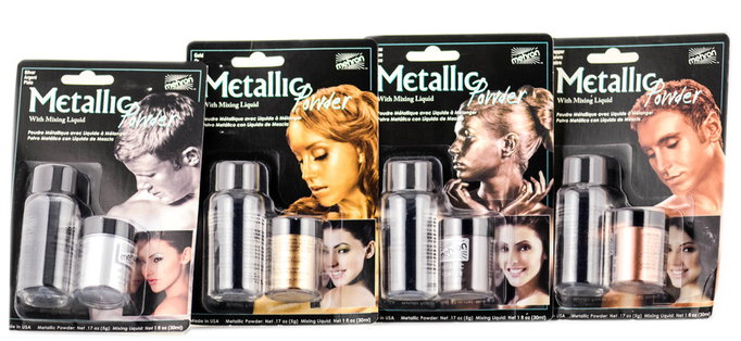 Mehron Metallic Powder With Mixing Liquid-image1 Mehron Metallic Powder With Mixing Liquid-image1