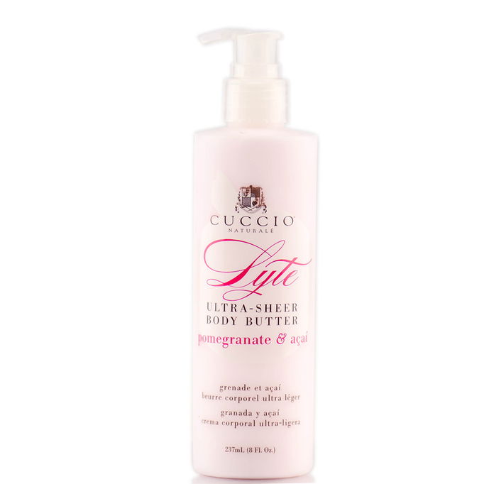 Cuccio Lyte Ultra Sheer Body Butter - Pomegranate & Acai