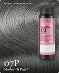 redken shades eq gloss 07p mother of pearl hair color -- shade swatch with product packaging redken shades eq gloss 07p mother of pearl hair color -- shade swatch with product packaging