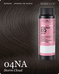 redken shades eq gloss 04na storm cloud hair color -- shade swatch with product packaging redken shades eq gloss 04na storm cloud hair color -- shade swatch with product packaging