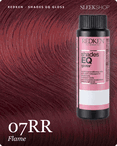 redken shades eq gloss 07rr flame hair color -- shade swatch with product packaging redken shades eq gloss 07rr flame hair color -- shade swatch with product packaging