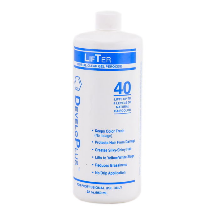 Satin DeveloPlus LifTer Crystal Clear Gel Peroxide 40 Volume