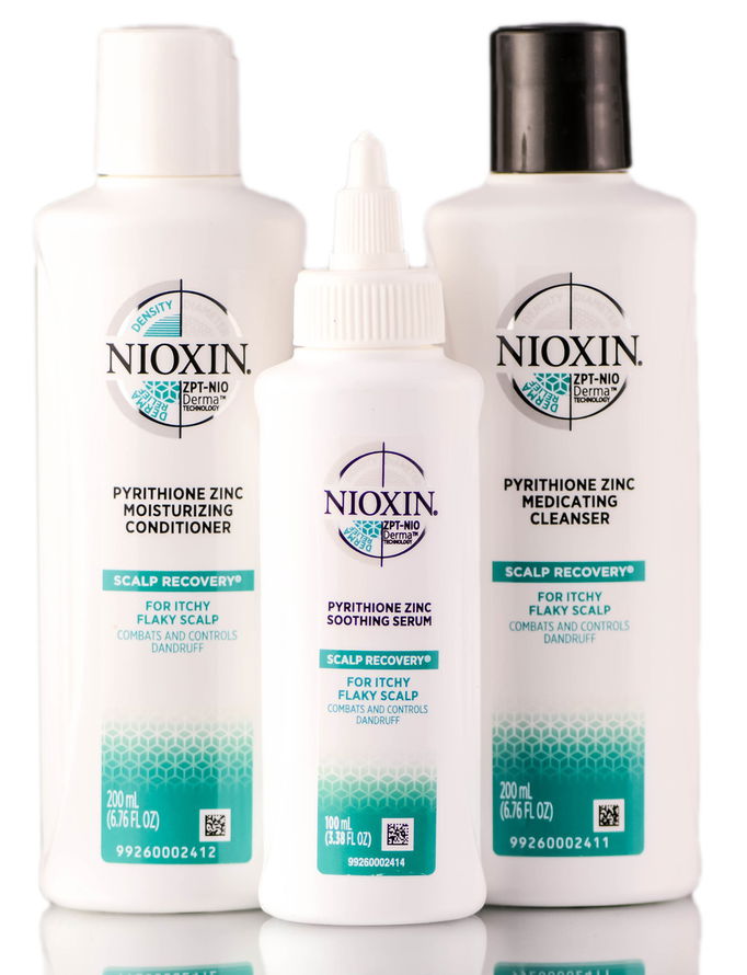 Nioxin Scalp Recovery For Itchy Flaky Scalp - 3 Piece Kit (Cleanser Shampoo, Conditioner, Serum)
