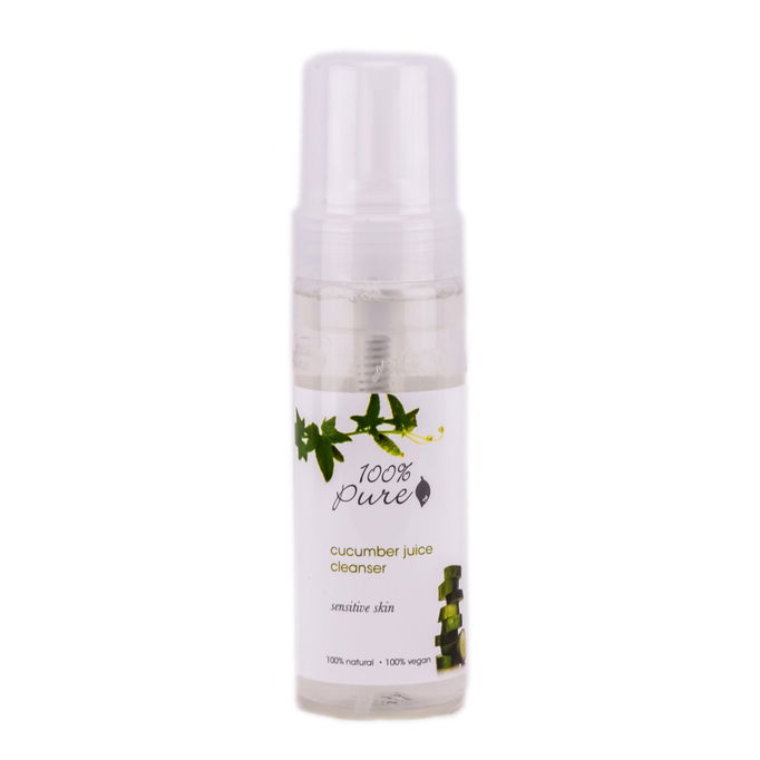 100% Pure Cucumber Juice Facial Cleansing Foam
