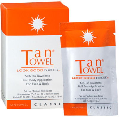 TanTowel Self-Tan Towelette - Half Body Application (Classic)