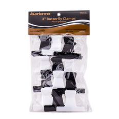 Marianna Black/White Buttlefly Clamps