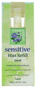 Clean+ Easy Pro Wax - Small Sensitive Wax Refill - 3 Pack