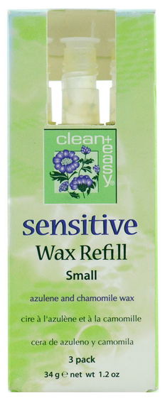 Clean+ Easy Pro Wax - Small Sensitive Wax Refill - 3 Pack