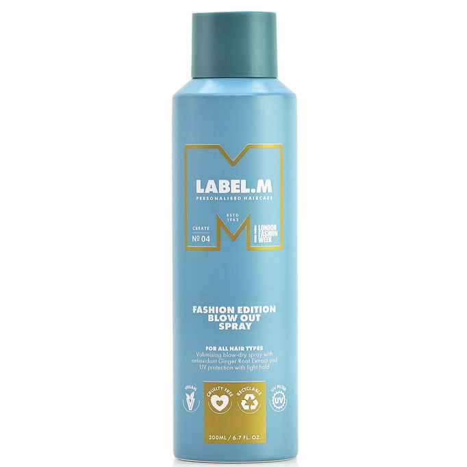 Label. M Blow Out Spray