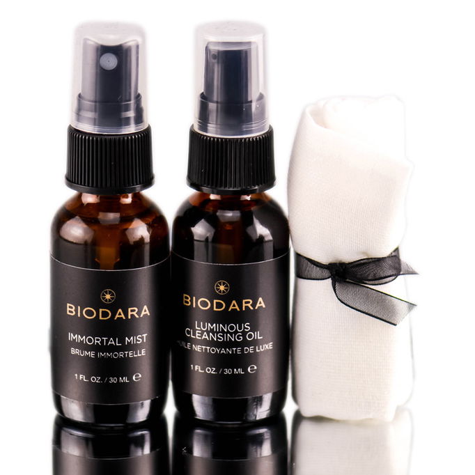 Biodara Luminous Cleansing Oil w/ Immortal Mist Travel Set