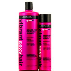 Sexy Hair Vibrant Rose & Almond Oil Sulfate - Free Color Lock Shampoo-image1