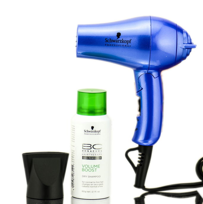 Schwarzkopf Professional Tanzanite Inspired Mini Blow Hair Dryer / Dry Shampoo Set