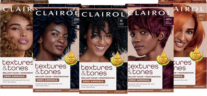 Clairol Textures & Tones Hair Color - Designed For Women of Color Clairol Textures & Tones Hair Color - Designed For Women of Color