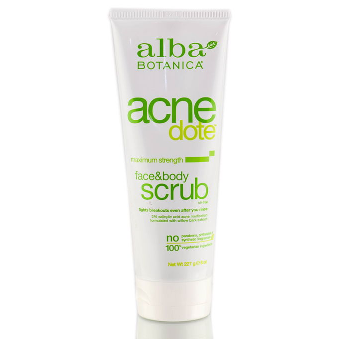 Alba Botanica ACNEDote Maximum Strength Face & Body Scrub