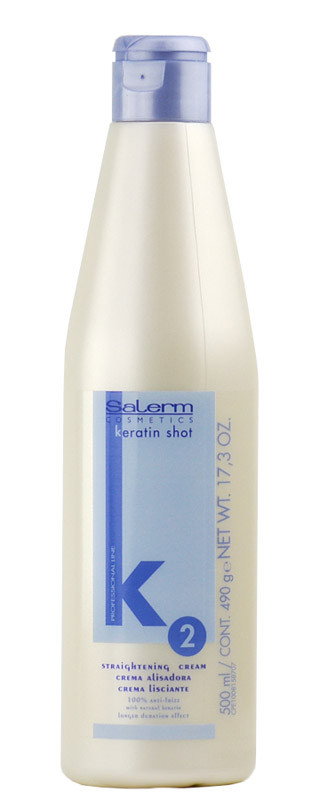 Salerm Keratin Shot Straightening Cream Step 2-image1