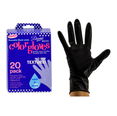 Other Accessories: Diane Medium Reusable Black Latex Color Gloves