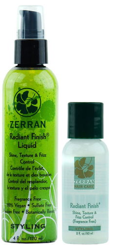Zerran Radiant Finish - Shine, Texture, & Frizz Control Liquid