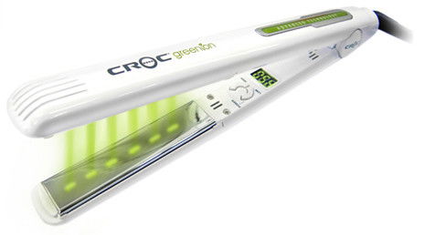 TurboIon Croc GreenIon Flat Iron Straightener