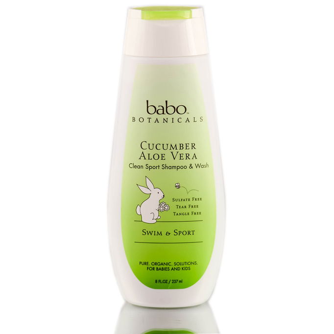 Babo Botanicals Cucumber Aloe Vera Clean Sport Shampoo and Wash